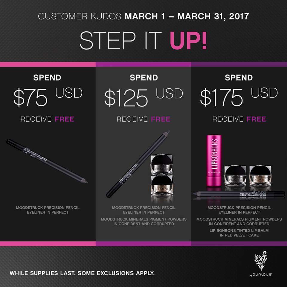 Updated: Younique March 2017 Kudos