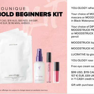 younique bold beginner kit