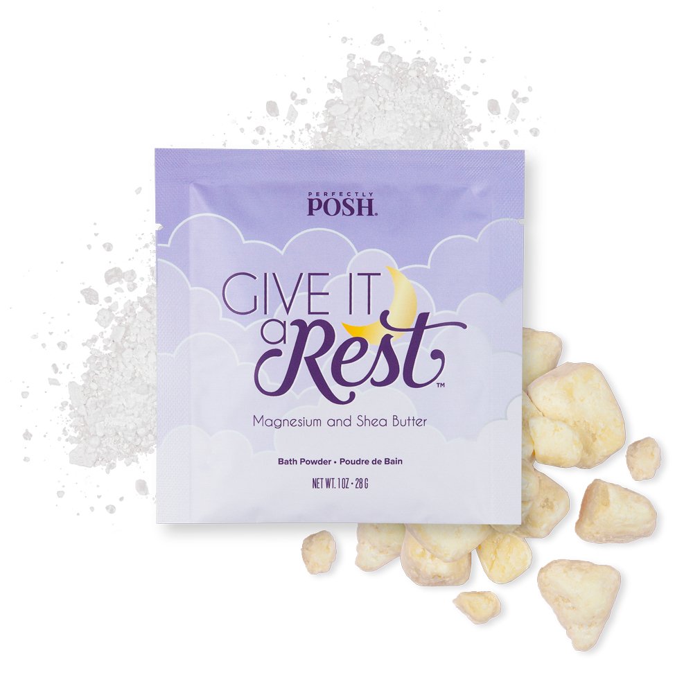 Give It Rest magnesium and shea butter bath powder by Perfectly Posh